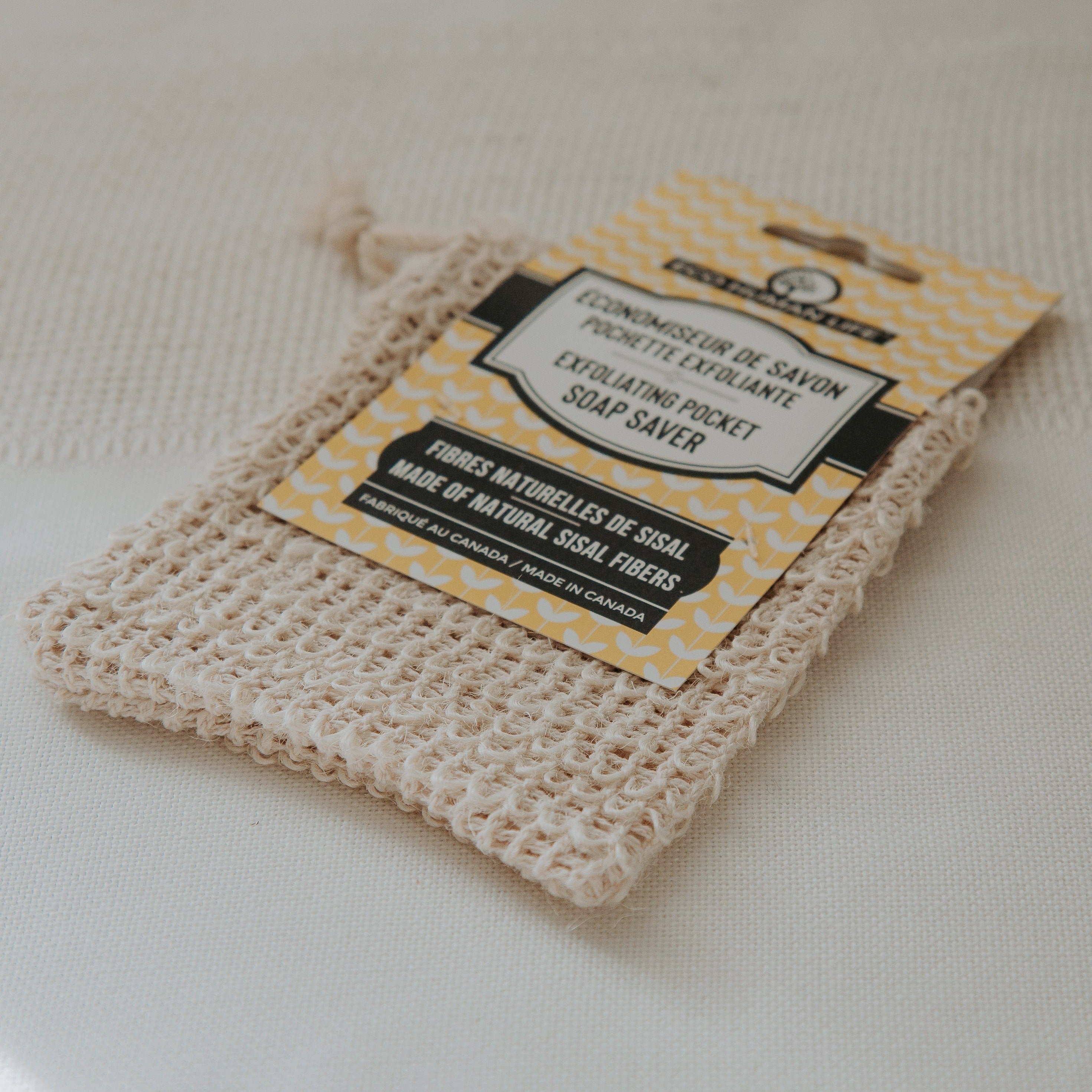 Pochette exfoliante en sisal